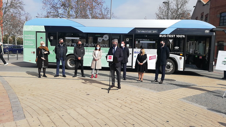 Este autobús de hidrógeno empieza hoy sus pruebas en varias localidades madrileñas