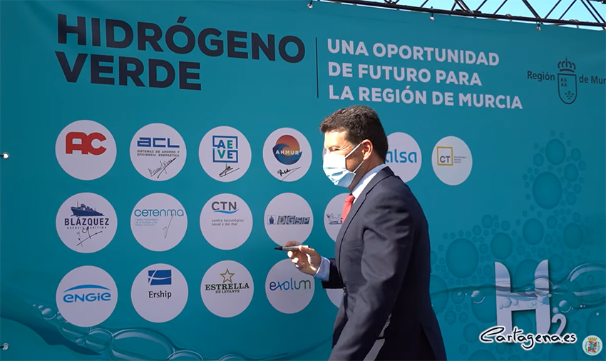 Acto de presentación de la Plataforma del Valle del Hidrógeno Verde de la Región de Murcia