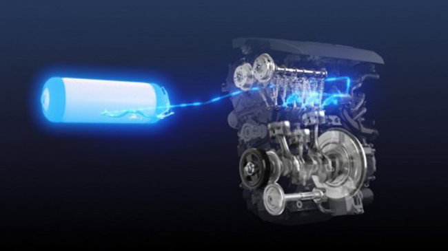 Motor de hidrógeno de Toyota que llevarán los modelos.