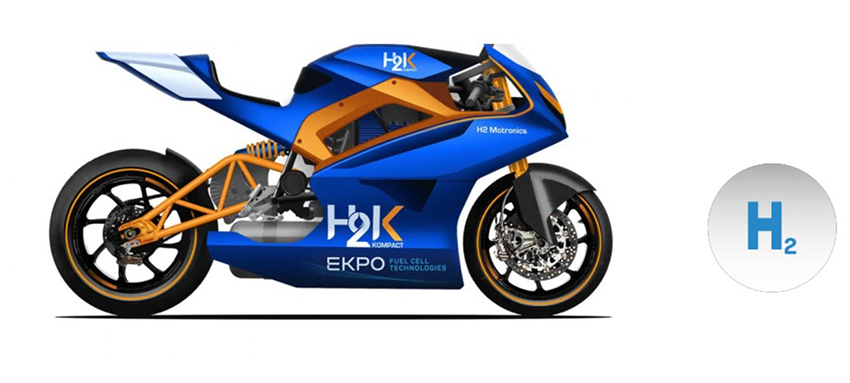 H2K, el prototipo de moto de competición, más ligera y con doble de autonomía que una eléctrica