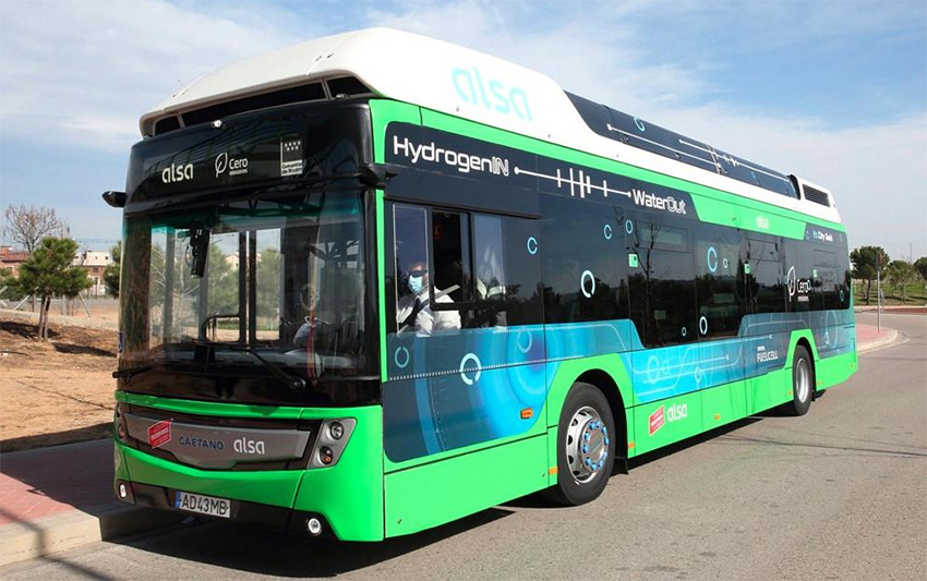 Autobus de hidrógeno en pruebas de Zaragoza
