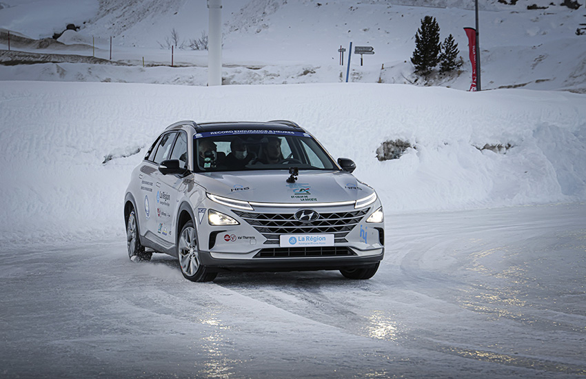 Primer récord de resistencia en condiciones extremas para el Hyundai NEXO