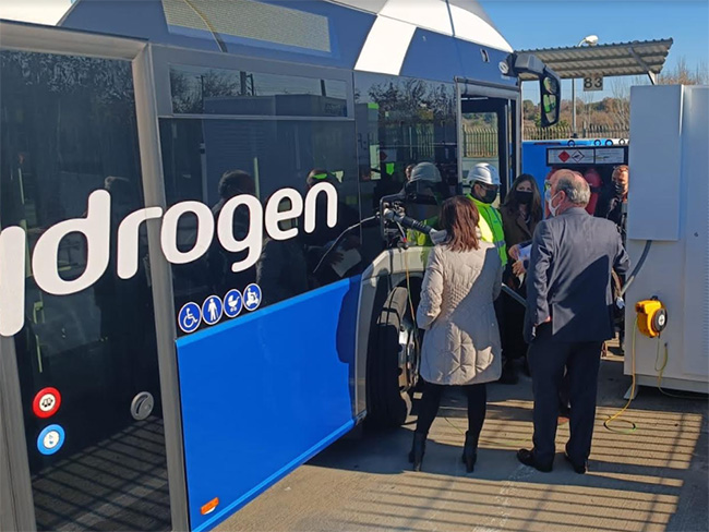 Autobús e hidrogenera