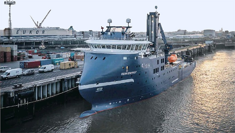 Siemens Gamesa fleta el REM Energy, un barco preparado para funcionar con hidrógeno