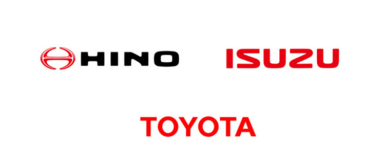 Isuzu, Hino y Toyota