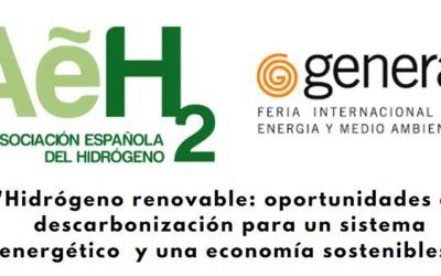La AeH2 organiza: ‘Hidrógeno renovable: oportunidades de descarbonización para un sistema energético y una economía sostenibles’