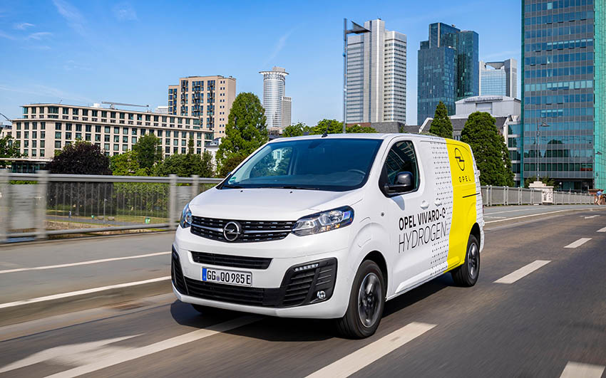 Opel Vivaro-e Hydrogen, la furgoneta de pila de combustible con batería de iones de litio recargable