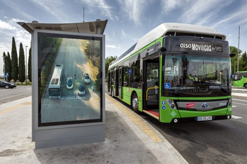 Alsa pone en marcha su primera línea de autobús de hidrógeno, un CaetanoBus H2 City Gold LHD con tecnología Toyota