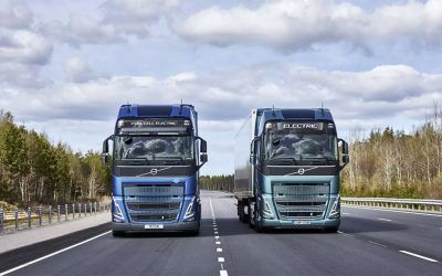 Volvo Trucks y Volvo CE presentan un cambión y un dumper, respectivamente, ambos de hidrógeno