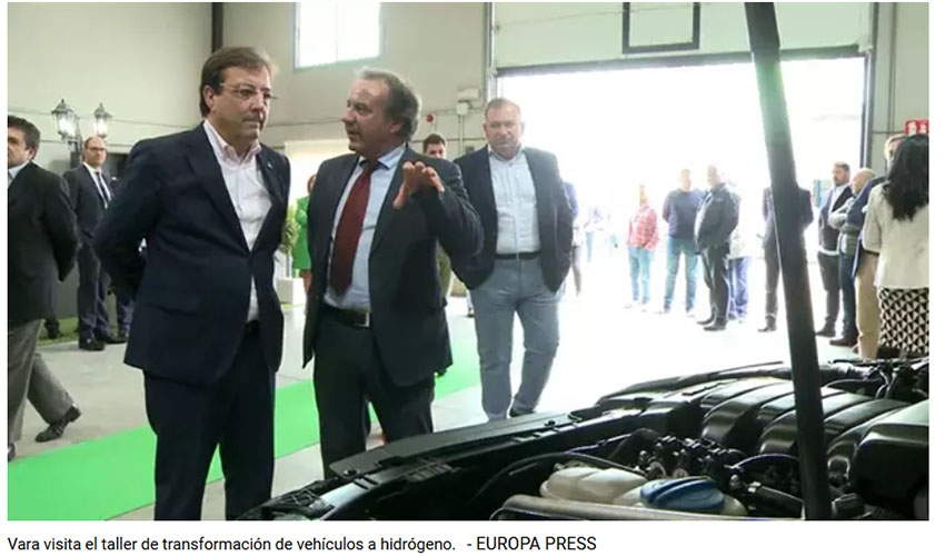 Grupo Golendus abre en Lobón un taller para transformar vehículos de combustión y equipos industriales a hidrógeno