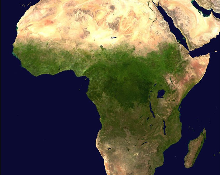África. Foto de la NASA de dominio público.