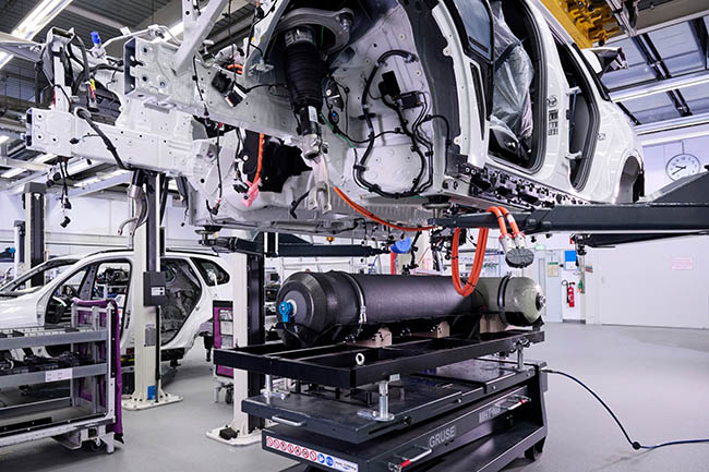 Producción BMW iX5 Hydrogen en Múnich.