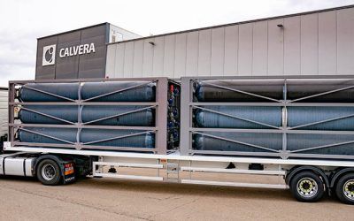 Calvera Hydrogen ha desarrollado, en Zaragoza y para Shell Hydrogen, un Tube Trailer con capacidad para 1 tonelada de hidrógeno