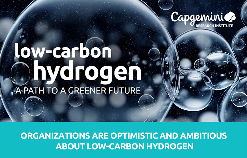 Informe Capgemini sobre hidrógeno bajo en carbono e industria.