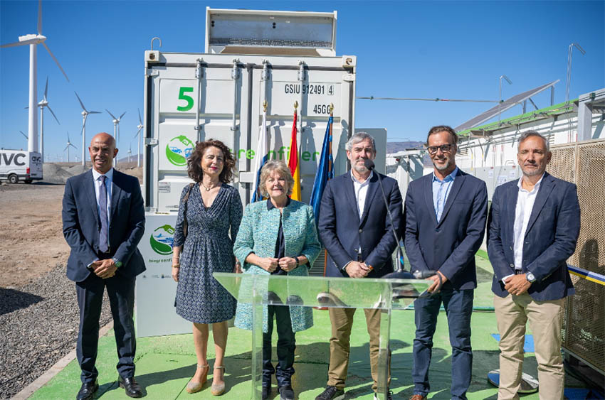 Inauguración de la biorrefinería de hidrógeno verde de Canarias.