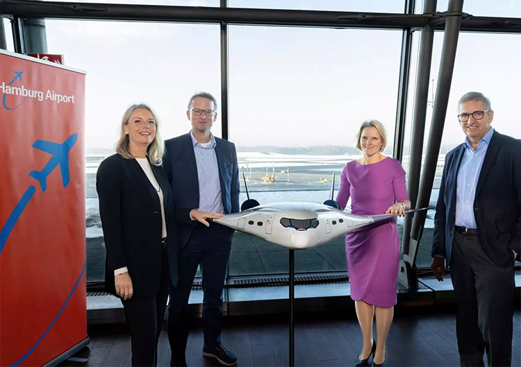Firma del acuerdo del aeropuerto de Hamburgo y El aeropuerto de Hamburgo se ha convertido en el primer miembro alemán y el duodécimo miembro de la red internacional 'Hydrogen Hub at Airport'.