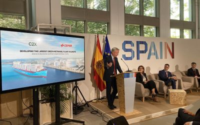 Durante la COP28, Cepsa y C2X han anunciado el desarrollo en Huelva de la mayor planta de metanol verde de Europa