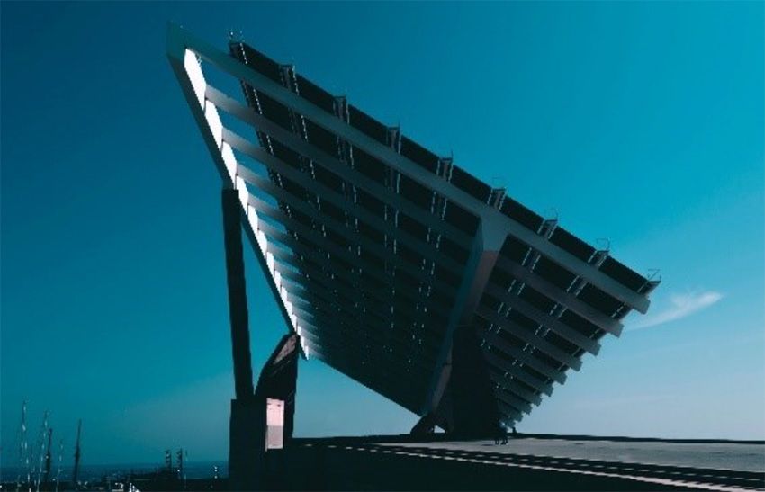 Energía fotovoltaica para producir hidrógeno verde. Foto: Ansasol.