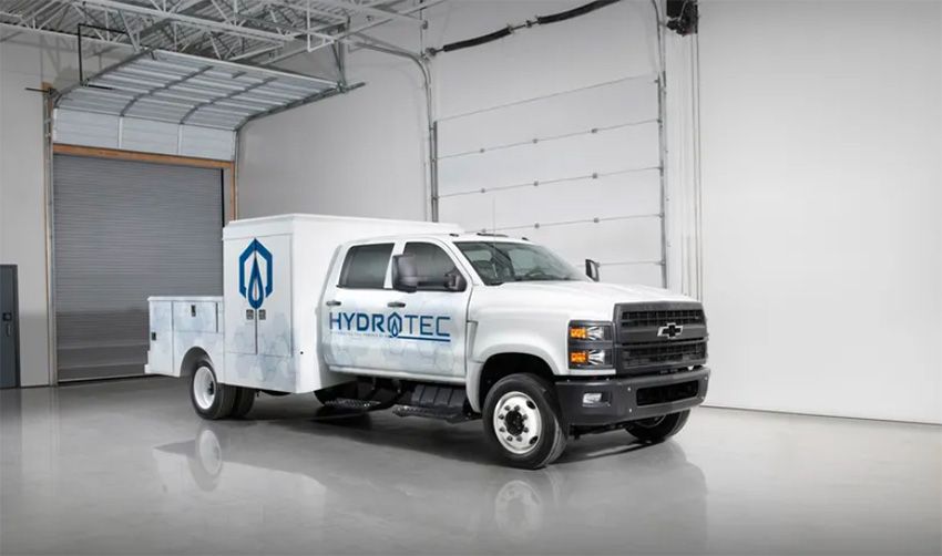 Camiones de servicio medianos de hidrógeno de GM.
