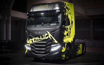 IVECO lleva de gira por Europa al legendario grupo Metallica este verano en camiones EV y FCEV
