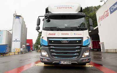 Programa piloto de Toyota Europa, Coca-Cola y Air Liquide para un nuevo camión de larga distancia de pila de combustible
