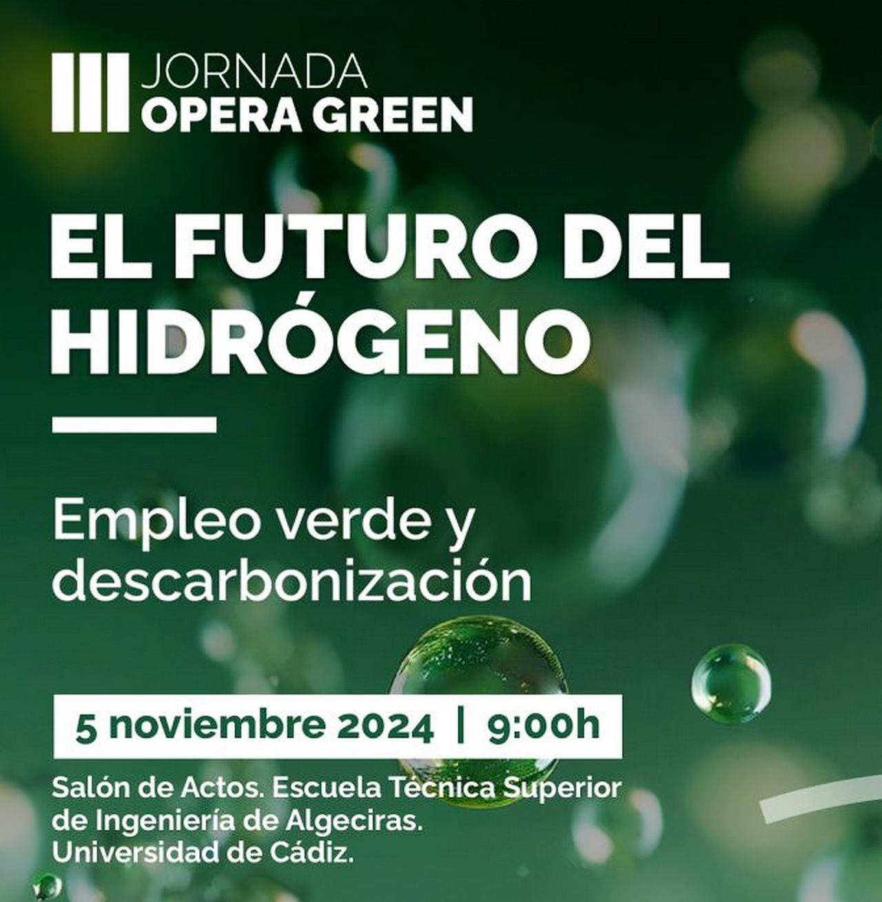 III Jornada del Futuro del Hidrógeno, organizada por Opera Green