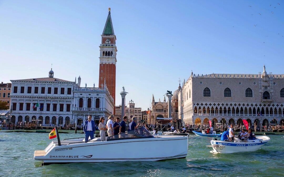 Dhamma Blue, barco de español hidrógeno en Venecia